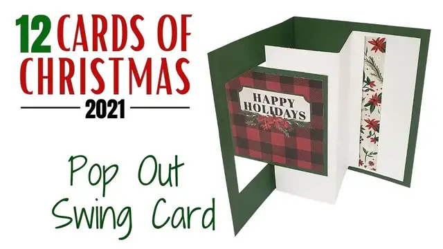 Video thumbnail for 12 Cards of Christmas 2021 - Pop Out Swing Card