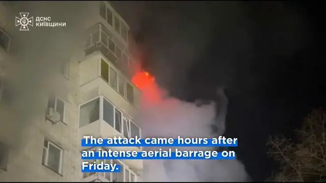 Video thumbnail for At least one killed and dozens injured in Russian strikes on Ukraine