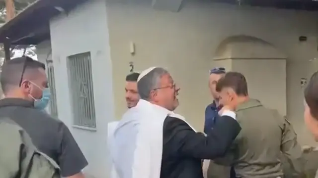 'Video thumbnail for Israeli protesters confront far-right Security Minister Itamar Ben-Gvir'