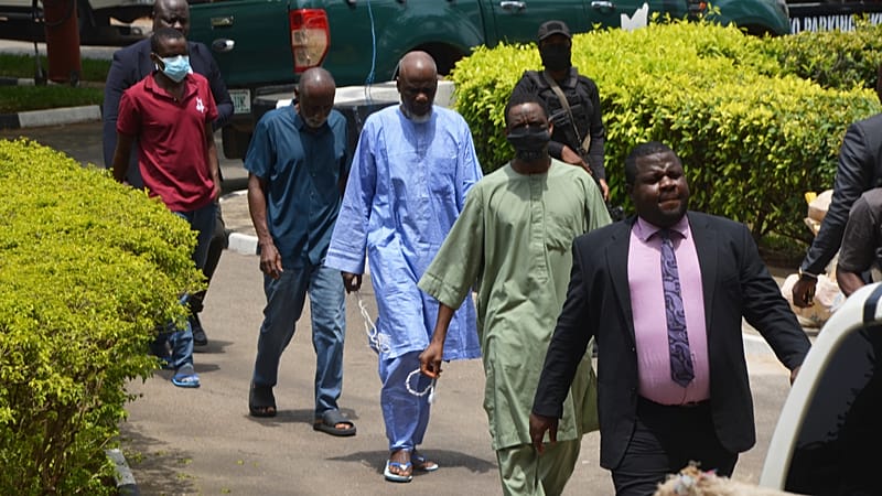 Video thumbnail for Court martial of Nigerian officers accused of coup plot to resume in May