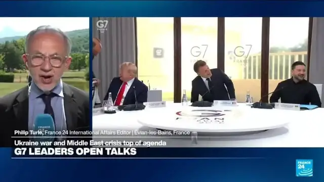 Video thumbnail for Trump says Russia 'should make a deal' after G7 meeting with Zelensky