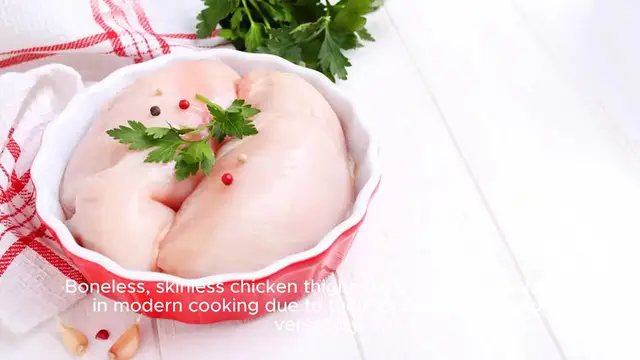 Video thumbnail for Boneless Skinless Chicken Thigh Recipe