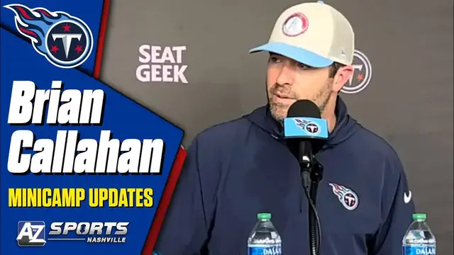 Video thumbnail for Titans HC Brian Callahan: T'Vondre Sweat update, Treylon Burks on special teams, and more