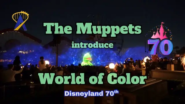 Video thumbnail for Muppets Start the World of Color Show At Disney California Adventure