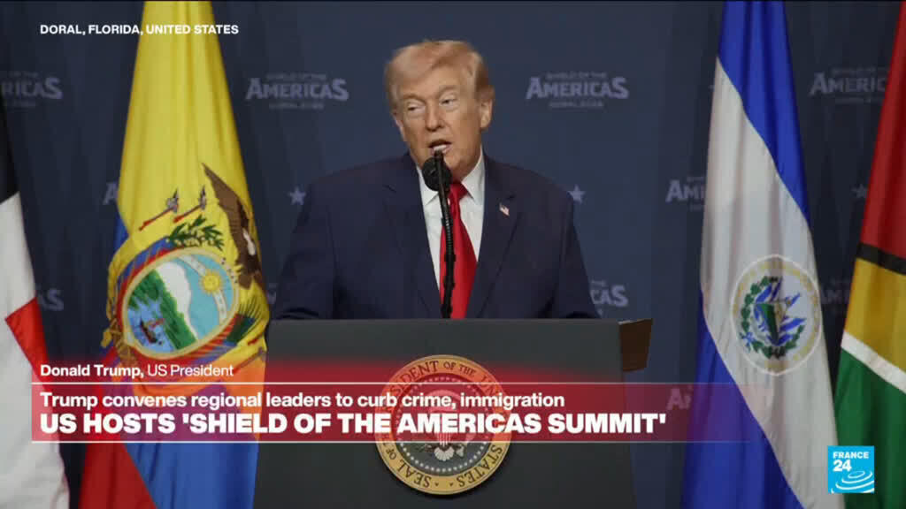 Video thumbnail for REPLAY: US hosts "Shield of the Americas summit"
