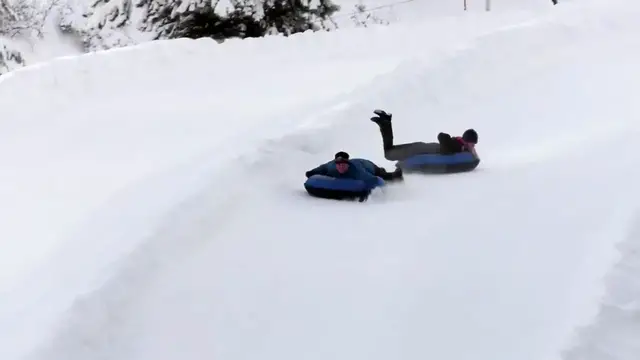 'Video thumbnail for Go Tubing in Saranac Lake'