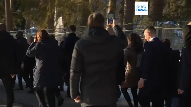 Video thumbnail for We do prefer respect over bullies, Macron says at Davos as Trump tensions mount