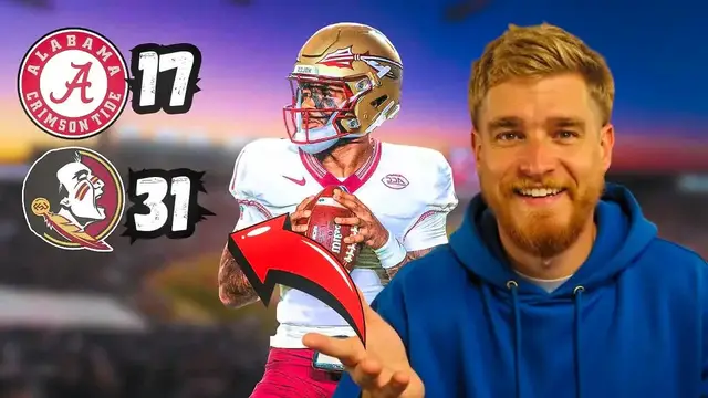 'Video thumbnail for Florida Fan Reacts: Is FSU Actually a THREAT After DOMINATING Bama?!'