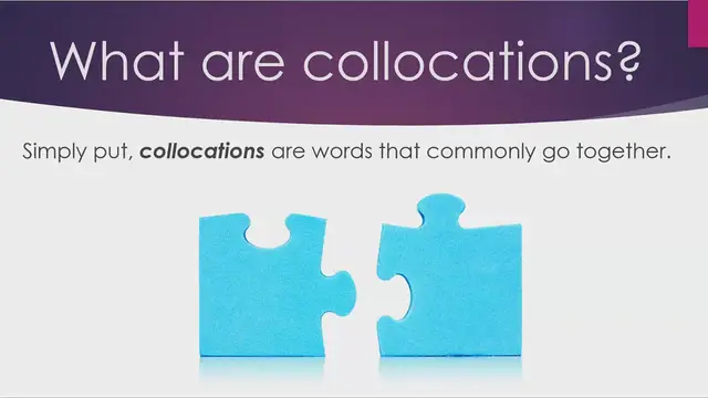 Video thumbnail for Collocations in English