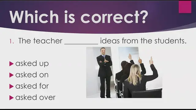 Video thumbnail for Phrasal Verbs with Ask