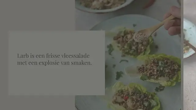 Video thumbnail for Larb laap of laab salade
