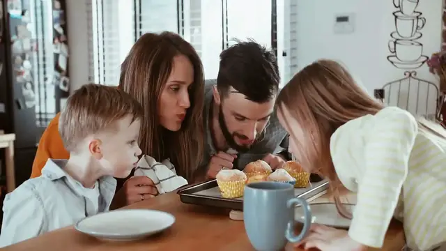'Video thumbnail for Blueberry Muffins American Recipe'