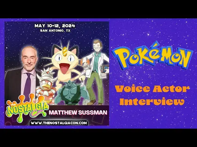 Video thumbnail for Matthew Sussman, The Original Pokémon Voice of Meowth Does the 5 Question Interview at Nostalgia Con