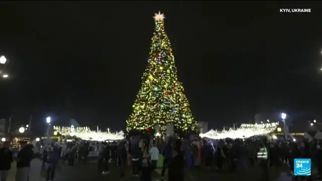 Video thumbnail for Christmas in Ukraine: 'Despite the war, our children want to feel happy'