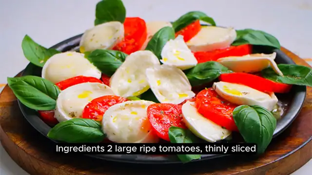 Video thumbnail for Caprese salad recipe