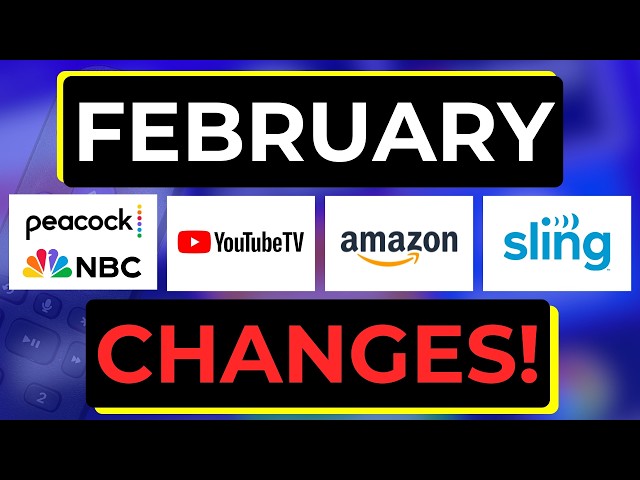 Video thumbnail for Big Streaming TV Changes for February 2026!