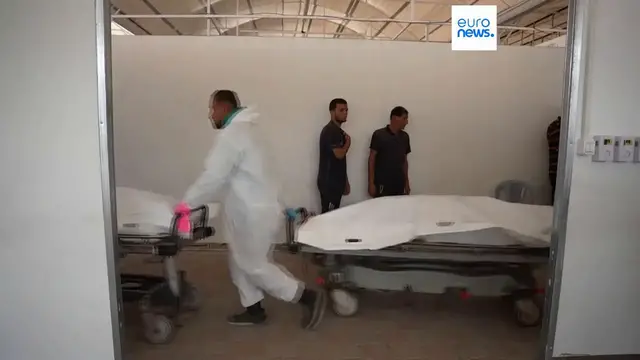 'Video thumbnail for Israel and Hamas carry out exchange of remains as Gaza death toll continues to rise'