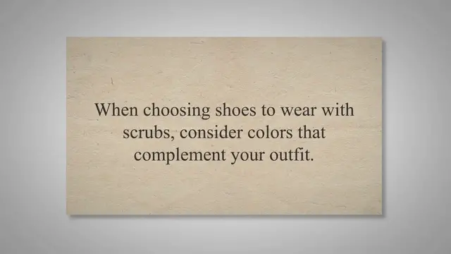 'Video thumbnail for What Color Shoes Go With Scrubs 2023 Tips'