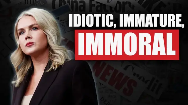 'Video thumbnail for Karoline Leavitt's Response to a Journalist Question Was REPREHENSIBLE'