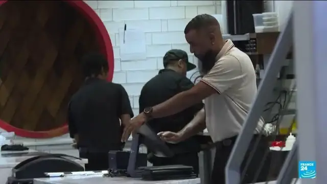 'Video thumbnail for Immigration raids drive away customers and staff in Texas eateries'