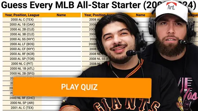Video thumbnail for Can we name every All-Star Game Starter since 2000? (MLB Sporcle)