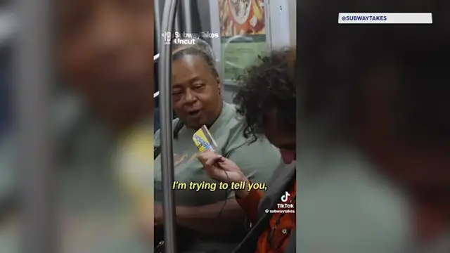 Video thumbnail for Brooklyn bar owner becomes viral sensation after 'SubwayTakes' appearance with Conan O'Brien