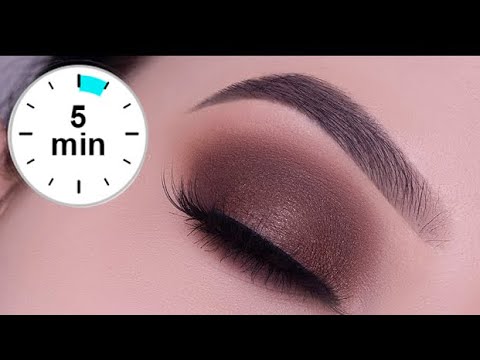 Video thumbnail for 5 MINUTE Easy Brown Smokey Eye Tutorial | Eyelook for Hooded Eyes