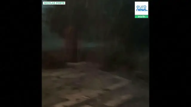 Video thumbnail for Watch: massive hailstones smash homes and cars during violent storms in France