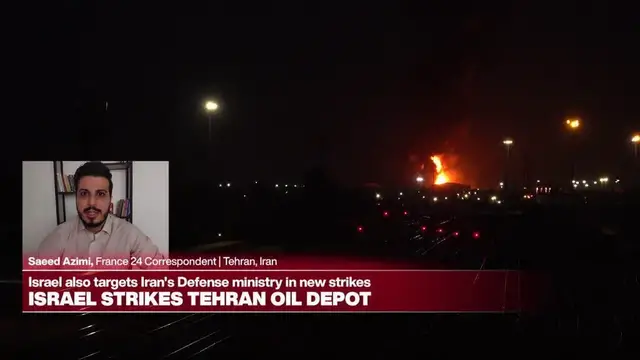 Video thumbnail for Israeli military warnings on X for Iranians not visible in Iran