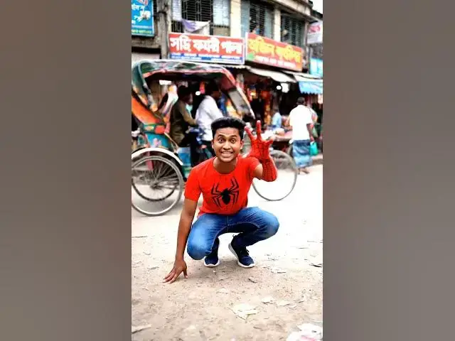Video thumbnail for শেরপুরের স্পাইডারম্যান 🤣🤣#lifeisbutadream #hulk #avengers