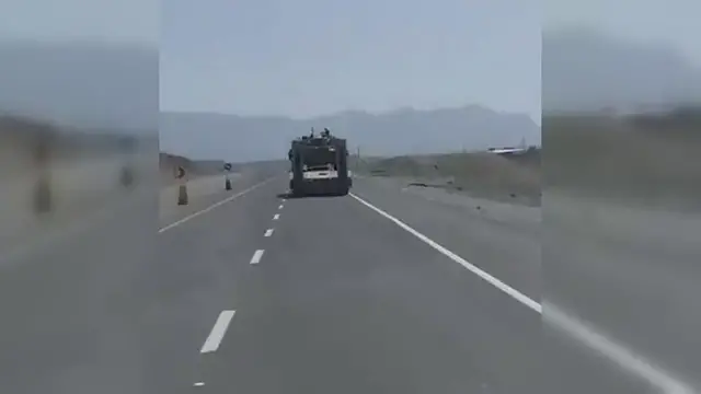Video thumbnail for Iran: Iranian Armoured Vehicles Transported in Southern Iran.