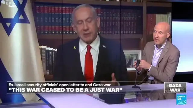 'Video thumbnail for Israeli ex-security chiefs urge Donald Trump to help end Gaza war'