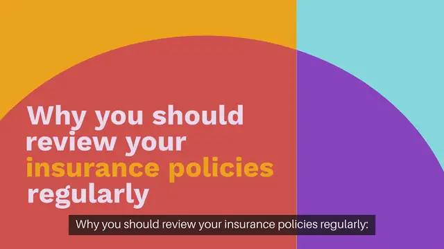 Video thumbnail for Why you should review your insurance policies regularly