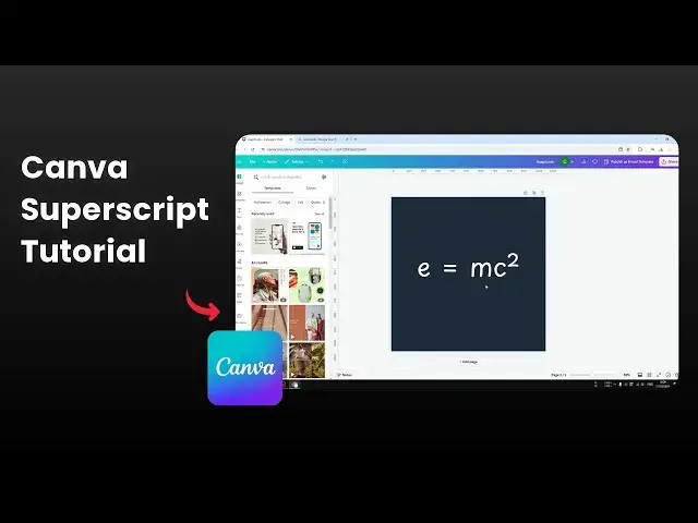 'Video thumbnail for How to Exponent Superscript in Canva'