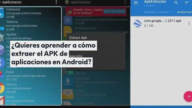 Video thumbnail for Cómo extraer el APK de aplicaciones en Android