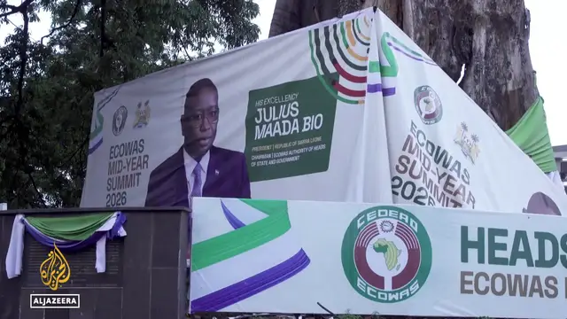Video thumbnail for Sierra leone hosts ECOWAS summit: Meet to test whether west African bloc still relevant