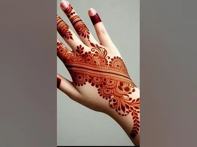 Video thumbnail for #loveyouforever  #wedding #hennadesign #anniversiry very beautiful #gulab ke phool ka mahendi design