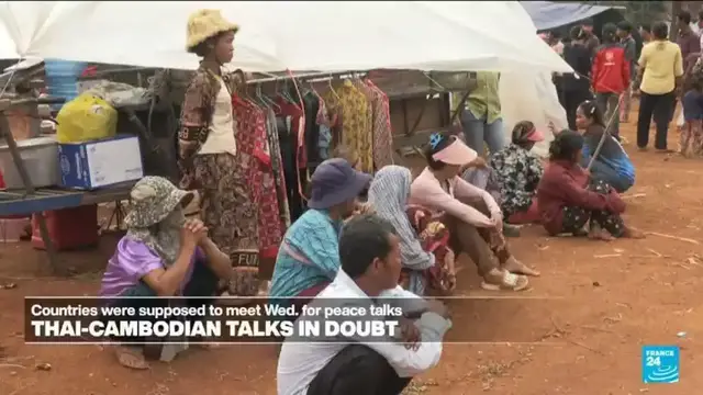 Video thumbnail for Thailand - Cambodia peace talks in doubt over venue row