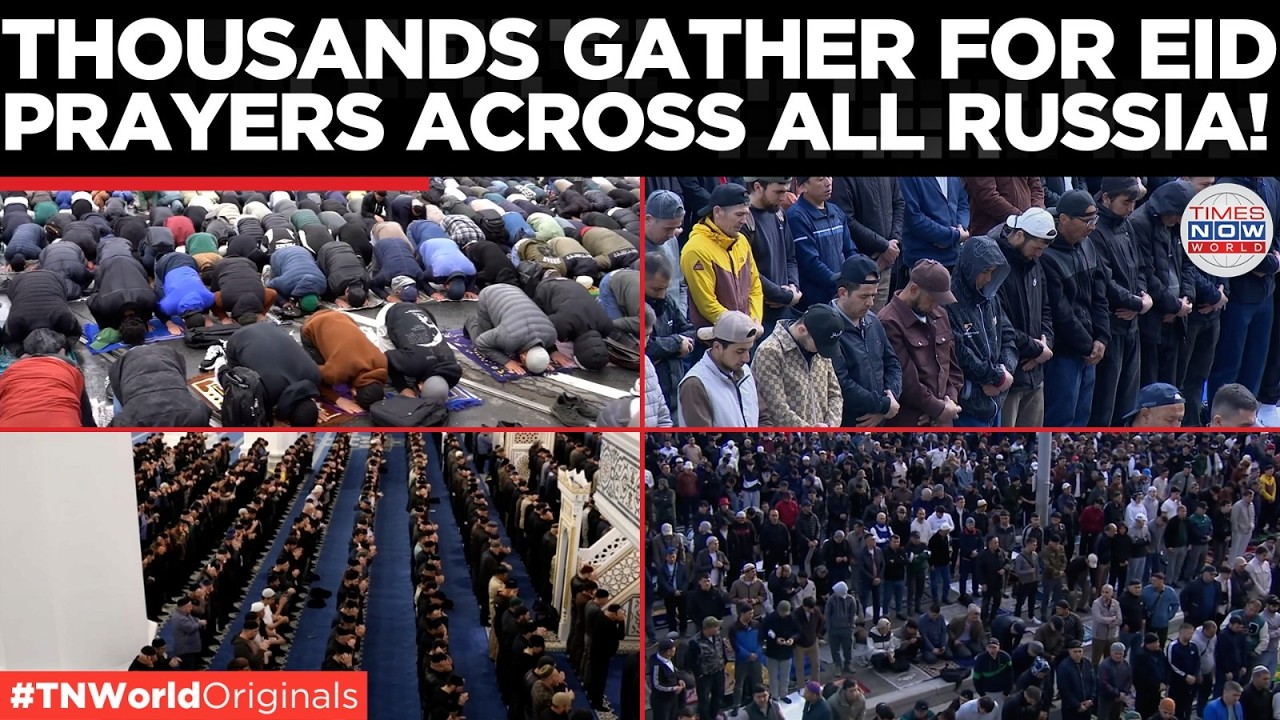 Video thumbnail for EID IN RUSSIA: Mass Eid al-Adha Celebrations Across St Petersburg, Kazan and Chechnya