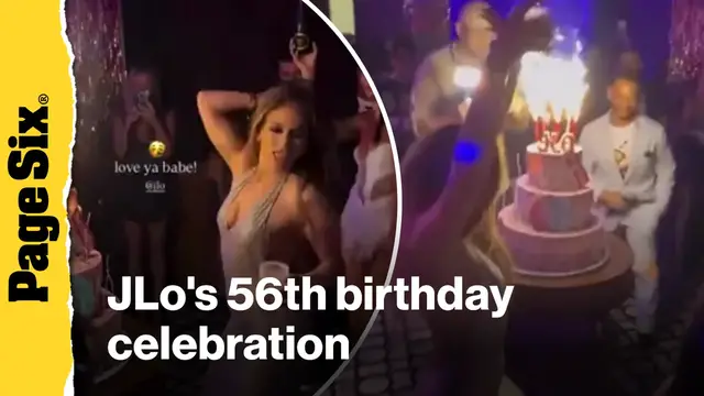 'Video thumbnail for Inside Jennifer Lopez's 56th birthday celebration'