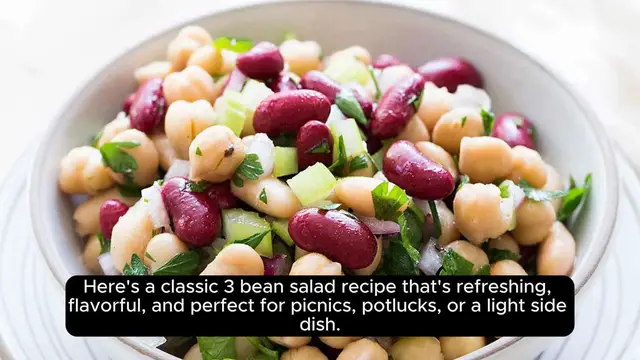 Video thumbnail for 3 bean salad recipe