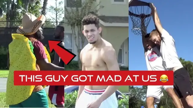 'Video thumbnail for Isaiah Rivera And Connor Barth Try To Crash A Basketball Court... And Fail Ft. The Randall Twins'