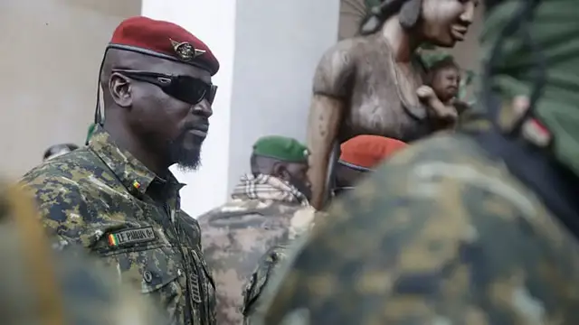 'Video thumbnail for Guinea's junta leader enters the December presidential race'