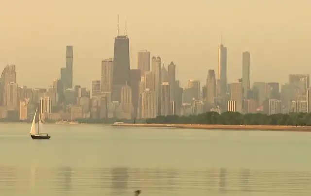 Video thumbnail for Air quality alert in effect for New Jersey because of Canadian wildfire smoke