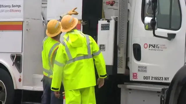Video thumbnail for Albertson residents still waiting for power to be restored following weekend storm