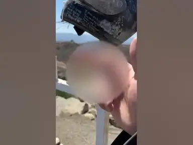 'Video thumbnail for Man Destroys Memorial in California'