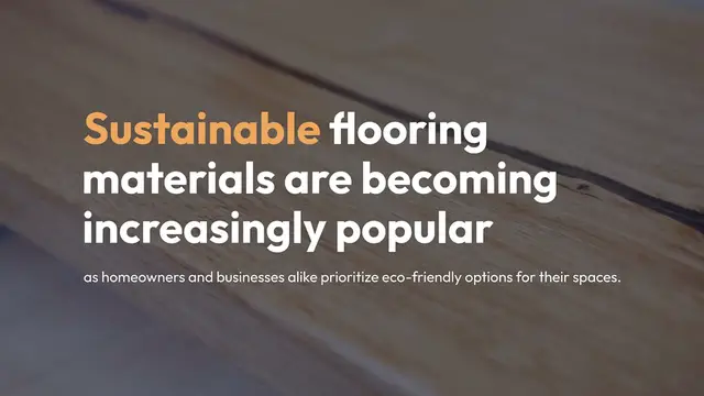 Video thumbnail for Top Eco-Friendly Flooring Options