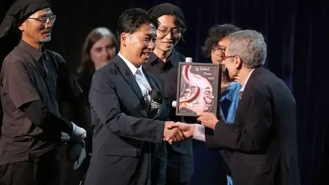 'Video thumbnail for Science: researchers awarded at 'Ig Nobel' awards'
