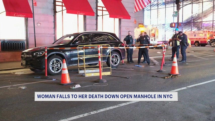 Video thumbnail for Sources: Briarcliff Manor woman dies after falling into uncovered manhole in Manhattan