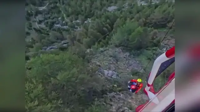 Video thumbnail for Italy: Lost Hiker Rescued From Remote Mountain Area Near Acceglio.